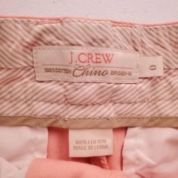J.Crew 3” Broken-in Chino Short in peach, size 0 - Picture 3 of 5